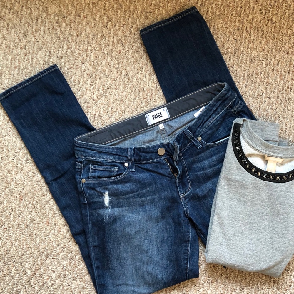 EUC Paige Jimmy Jimmy Skinny Boyfriend Jean